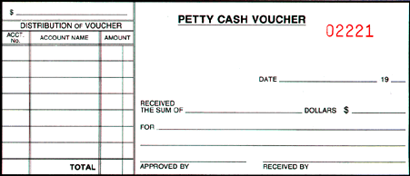 Petty Cash Voucher